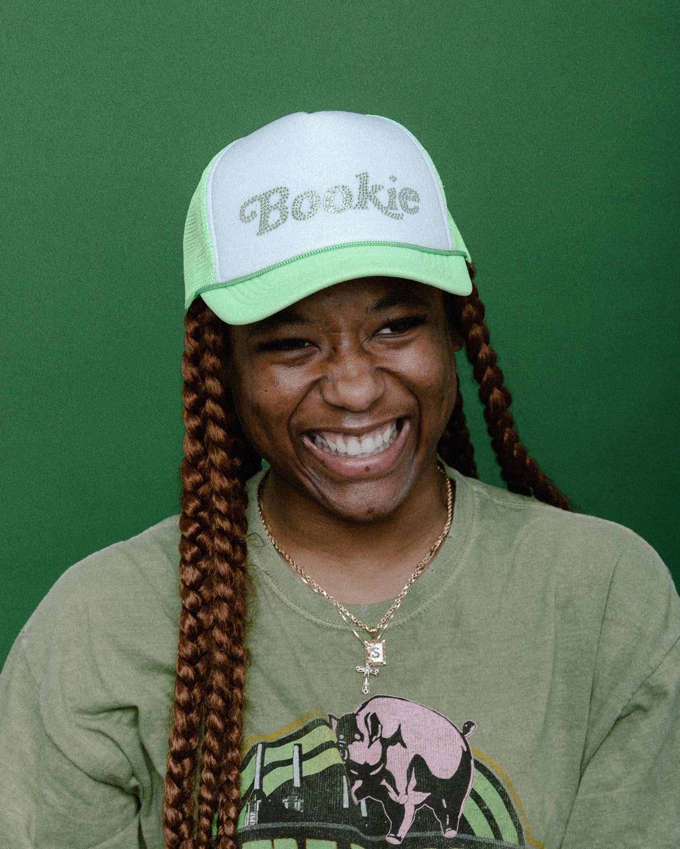 GREEN "BOOKIE" HAT
